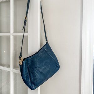 MICHAEL KORS - Pebble Leather Crossbody Bag - Navy Blue